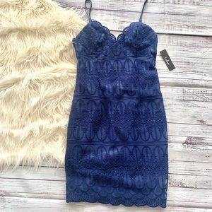 LuLu’s Blue Midi Dress size medium